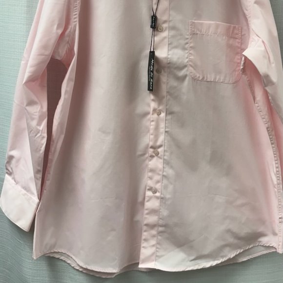 Moda Di Raza Men's Pink Long Sleeve Dress Shirt -NWT. 16-1/2, 32/33 - Picture 2 of 7